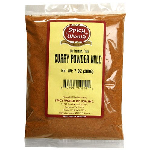 Spicy World Curry Powder Mild, 7-Ounce Bags (Pack of 6)