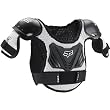 Fox Racing PeeWee Titan Youth Boys Roost Deflector Motocross Motorcycle Body Armor - Black/Silver