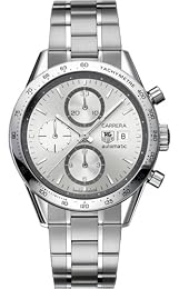 TAG Heuer Men s CV2017 BA0794 Carrera Swiss Automatic Silver Dial Watch