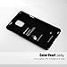Goospery Pearl Jelly for Samsung Galaxy Note 4 Case (2014) Slim Thin Rubber Case (Black) NT4-JEL-BLK