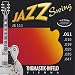 Thomastik-Infeld Jazz Guitar Strings: Jazz Swing Series 6 String Set - Pure Nickel Flat Wounds E, B, G, D, A, E Set