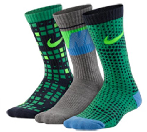 Nike Youth Performance Cotton Boys Girls Cushioned Socks 3 Pack