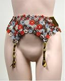 Venus 2 Pack $76 KHAKI BROWN GARTER BELT #0017 sz S M