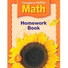 Houghton Mifflin Math Homework Book Grade 5 by 
