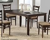 Dining Table - Contemporary Style Espresso Finish