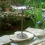 Garden Pixie/fairy Birdbath Cast Iron Rust Finish