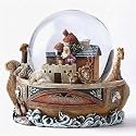 Pack of 2 Religious Noah's Ark Christmas Snow Globe Glitterdomes