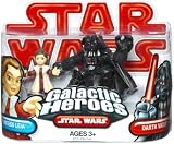 Star Wars 2009 Galactic Heroes 2-Pack Princess Leia and Darth Vader