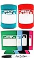 Hello, My Name Is Funny Badge and Party Pen Multi Pack Can Drink Coolers Coolies