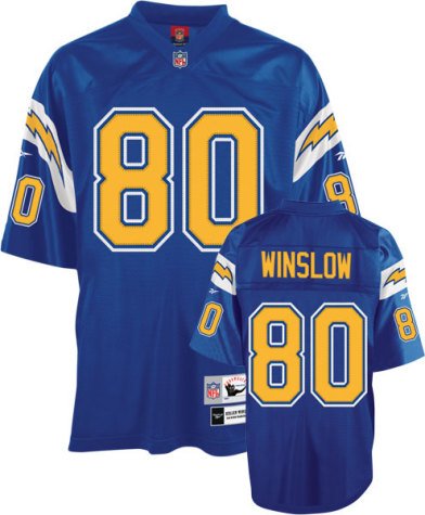 Men`s San Diego Chargers #80 Kellen Winslow Team Retired Premier Jersey - XL