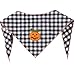 Dog Bandana with Halloween Pumpkin Applique (Medium)