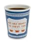 Exceptionlab Inc. 10-Ounce Ceramic Cup "We are happy to serve you"