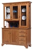 Amish USA Made 3-Door Americana Hutch Display - CVW-26-3720