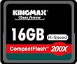 KINGMAX �R���p�N�g�t���b�V���J�[�h 16GB 200�{���Ή� �i�v�ۏ� KM-CF16GB200X