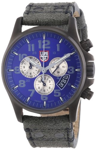 Luminox Men's 1843 Stainless-Steel Plated Analog Stainless-Steel Bezel Watch