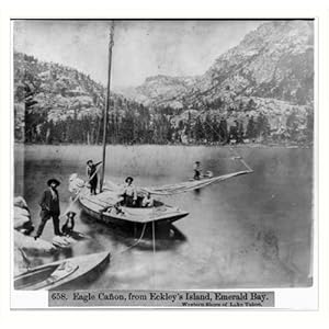 Historic Print (S): Eagle Canyon, from Eckley's Island, Emerald Bay - Western Shore of Lake Tahoe