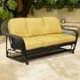 North Cape Port Royal Resin Wicker 3 Seater Glider - Espresso