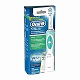 Oral-B Vitality Dual Clean Rechargeable Power Toothbrush, Light Green and White