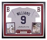 Ted Williams Boston Red Sox Deluxe Framed Majestic Cooperstown Jersey