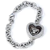 NFL Women's FH-OAK Heart Collection Oakland Raiders Watch