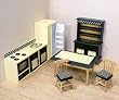 Melissa & Doug Deluxe Doll-House Kitchen Furniture
