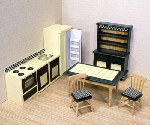 dream of dolls:Melissa & Doug Deluxe Doll-House Kitchen Furniture