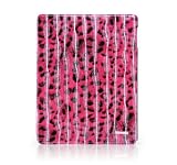 IPAD2用　水紋柄　本皮レザーカバーケース　ピンク シャネル 中古