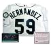 Felix Hernandez Seattle Mariners MLB Hand Signed Authentic Home White Baseball Jersey