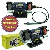 Multitasking Bench Grinder 31 in. Flexible Dremel Attachment
