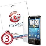 myGear Products CLEAR LifeGuard Screen Protectors for HTC Inspire 4G (3 Pac ....