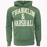 Mens Franklin & Marshall - 051FHL - Vintage Wash Hoodie - Green
