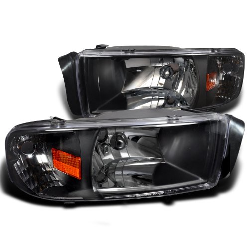 Dodge Ram Ws St Lt 1500 2500 3500 Headlights Black