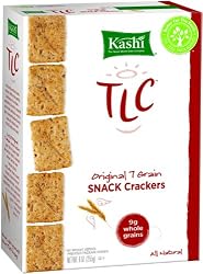 Kashi TLC Crackers, Original 7 Grain, 9-Ounce Boxes (Pack of 12)