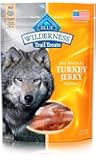 Blue Buffalo Wilderness Grain-Free Turkey Dog Jerky Treats, 3.25 oz