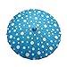 Quasimoon PaperLanternStore.com 32 Inch Turquoise Polka Dot Paper Parasol Umbrella