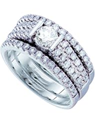 1.35CT-DIA 0.45CT-CRD BRIDAL SET