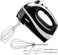 VonShef Professional 250 Watt Hand Mixer - Includes - 2x Beaters, 2x Dough Hooks and a Balloon Whisk + 5 Speed With Turbo Button