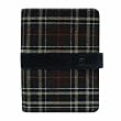 Tribeca Portfolio Case for Kindle, Brown Flannel Plaid with Black Leather Strap (fits Kindle Paperwhite, Kindle, and Kindle Touch)