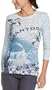 Gloria Vanderbilt Women's Destination Tee - Greece,Blue,Large
