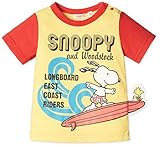 SNOOPY PEANUTS スヌーピー 飛び出しTシャツ 95㎝ イエロー 90208