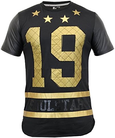 Men's T Shirt Soul Star MTBIRCHPKB Black UK Medium/US Small