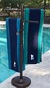 Outdoor Spa and Pool Towel Rack Bronze