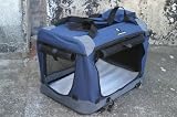 Folding Fabric Cat Carrier Small 49.5cm Blue