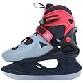 Schlittschuhe schwarz/grau/rot umbaubar 28-32 33-37 38-42 gr��enverstellbar