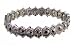 Bracelet - B253 - Swarovski (tm) Crystal Stones - Lace Style - Stretch ~ Hematite Crystal (gunmetal)