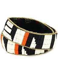 Fiona Paxton "AFRICAN SUSHI" Milagros Double Wrap Multi-Colored Cuff Bracelet