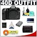 Canon EOS 40D 10.1MP Digital SLR Camera + Spare BP-511 Replacement Battery + High Speed USB 2.0 CompactFlash (CF) Card Reader + Cameta Incognito Deluxe Gadget Bag