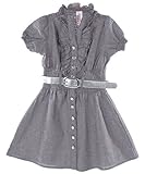 Chillipop Chambray Circle Skirt Dress black chambrey, 6x Chillipop Chambray Circle Skirt Dress black chambrey, 6x