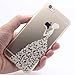 iPhone 6 Case, iPhone 6s Case,JAHOLAN TPU Silicone Gel Soft Clear Case Cover for iPhone 6 6S - White Beautiful Butterfly Girl
