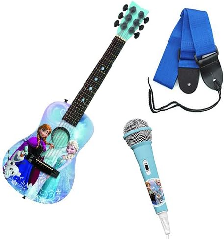 Frozen Acoustic Guitar Pack w/Frozen Patch Cord Mic &amp; Accessories